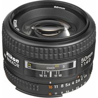 Nikon AF NIKKOR 50mm f/1.4D Lente Prime con Abertura f/1.4, Montura F para Cámaras FX