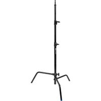 Avenger C-Stand Turtle Base 7.3' - Estructura de Acero Negro, 3 Secciones, 2 Elevadores, B