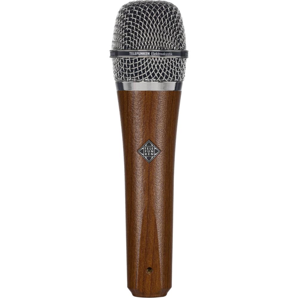 Telefunken M80 Micrófono Dinámico de Mano Supercardioide con Cuerpo de Madera Cereza y R