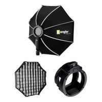 Angler FastBox 32"" Octagonal Softbox con Adaptador y Rejilla de Tela para Godox AD200PRO I