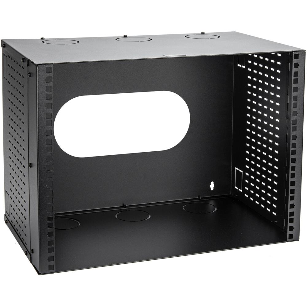 Rocstor Rack de Pared Bajo Perfil 8 RU - Soporte de Acero de 11"" para Equipos de Red
