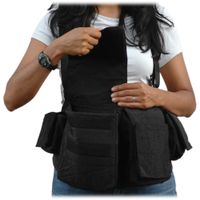 Newswear Chaleco Digital para Mujer Modelo Chestvest Color Negro con 4 Compartimentos Prin