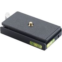 Linhof Adaptador de Liberación Rápida Quickfix II Grande con Placa y Niveles de Burbuja