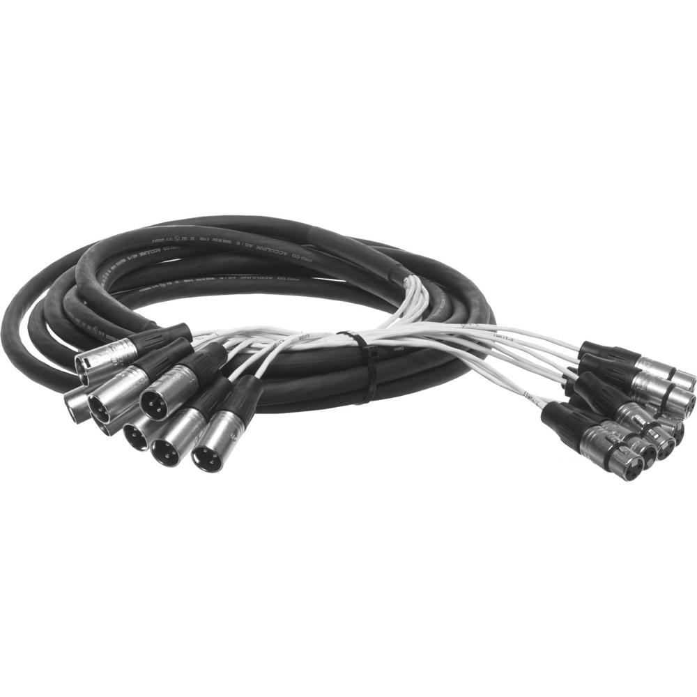 Pro Co Sound MT8XFXM Cable Multitrack Analógico 20' con 8 Conectores XLR Macho y 8 Conect