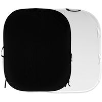 Manfrotto Fondo Reversible Colapsable 6 x 7' Negro/Blanco con Refuerzo de Costura y Bolsa