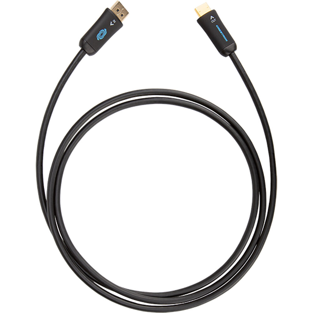 Crestron Cable Activo DisplayPort a HDMI 6' - Soporta 4096 x 2160 a 60 Hz, HDCP 2.2, 18 Gb