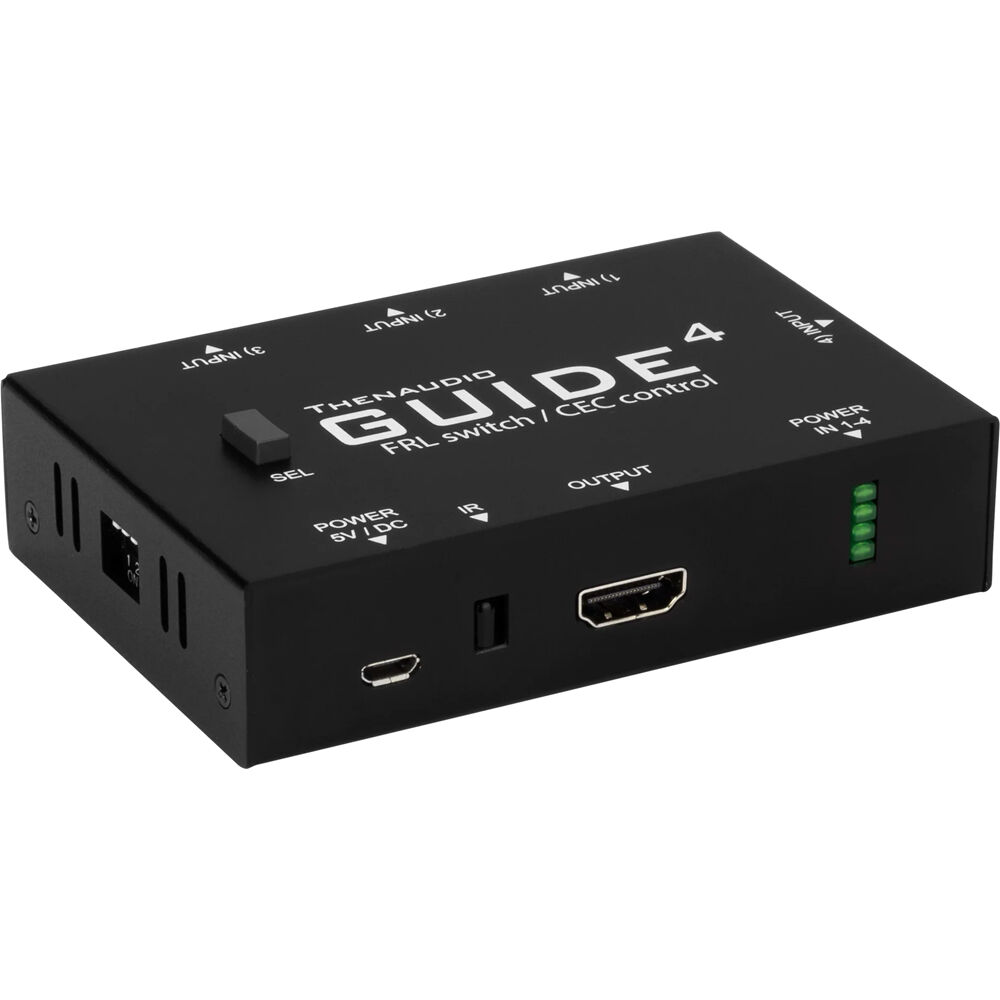 ThenAudio GUIDE-4 Switch HDMI 2.1 4x1 con soporte 8K y Dolby Atmos