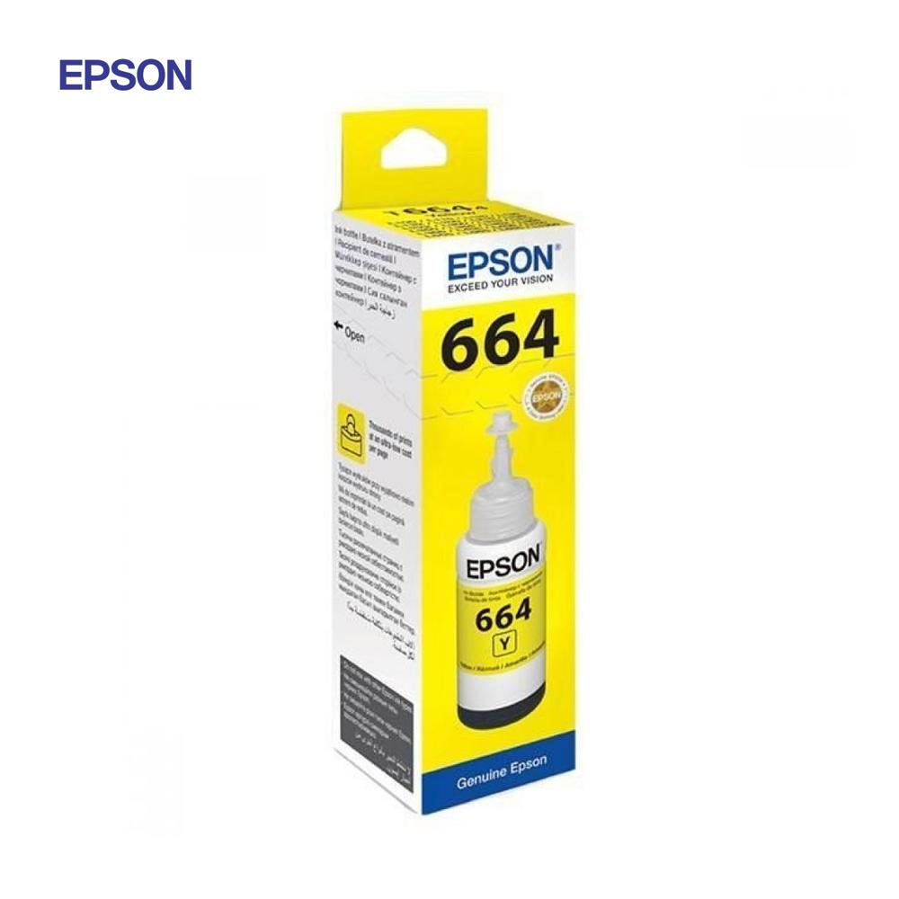 Tinta Epson T664 Amarillo 70ml Original Alto Rendimiento