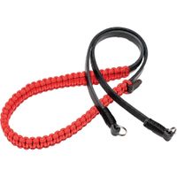 COOPH Strap Paracord Leica 49.6"" Rojo - Cuero Alemán Vegetal, Conectores de Anillo de Len