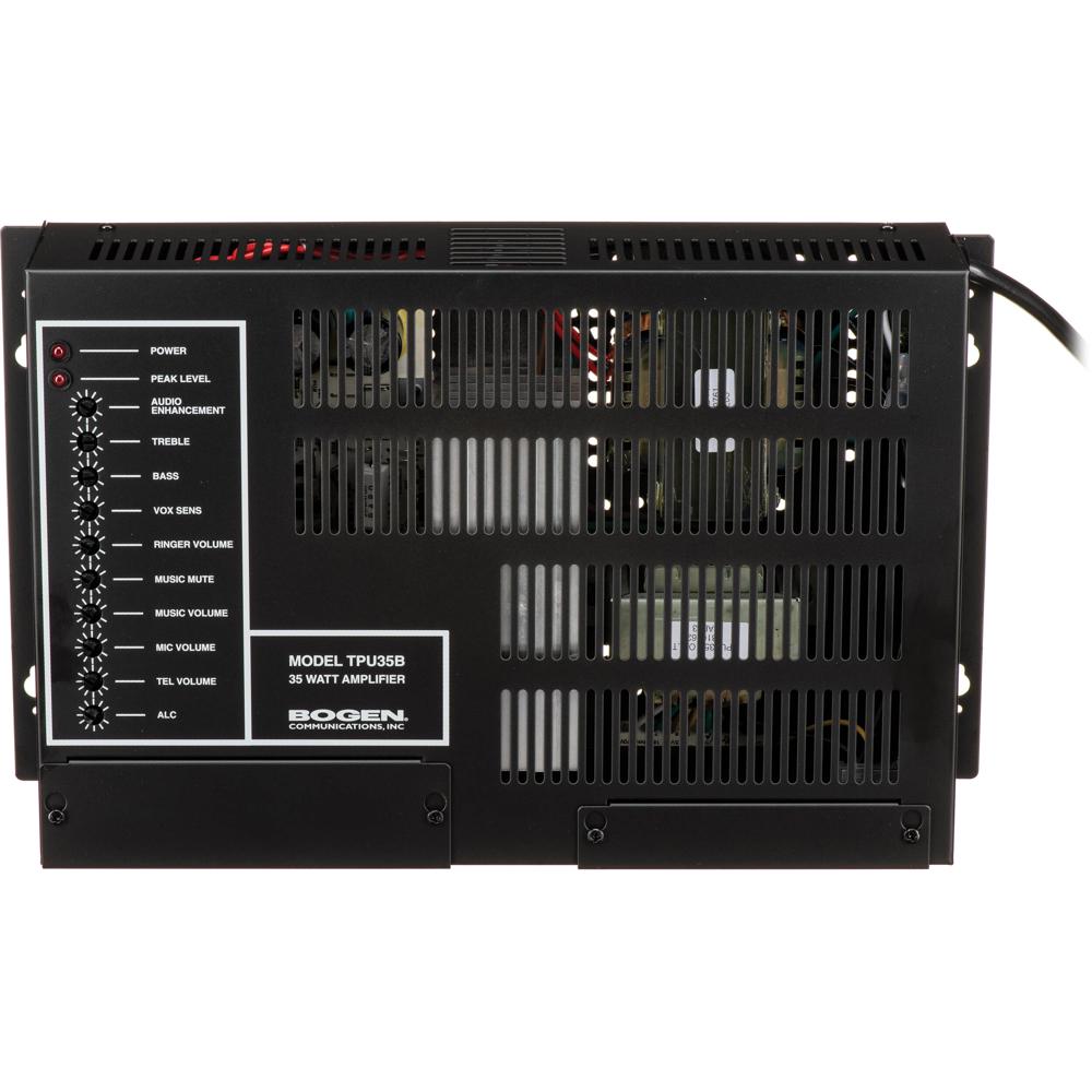 Bogen Amplificador de Paginación TPU35B 35W - Entrada Balanceada, Mute Variable, Aphex®