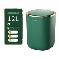 TACHO DE BASURA INTELIGENTE CON SENSOR AUTOMATICO DE 12 LITROS WASTEBIN VERDE