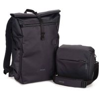 Shimoda Designs Side Street 28 Backpack Kit - Anthracite, Roll Top con Acceso Lateral, Ins