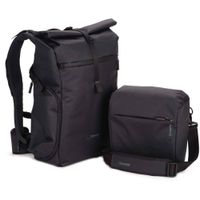 Shimoda Designs Mochila Side Street 22 Starter Kit Anthracite - Acceso Lateral, Inserto pa