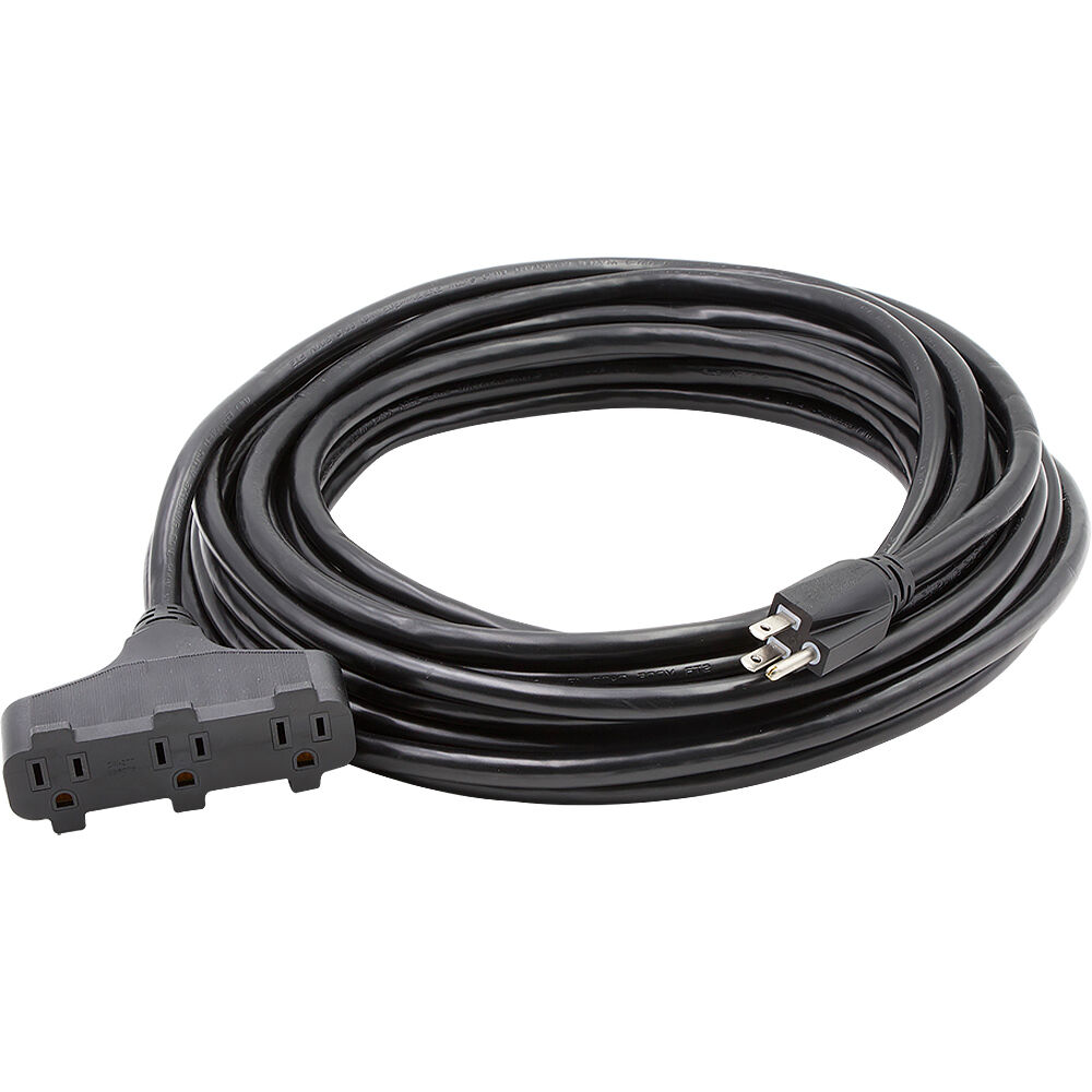 Century SJTW Cable Extensión Triple Tap 12 AWG 50' 5-Pack