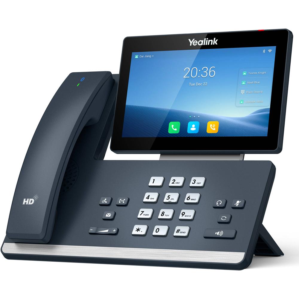 Yealink SIP-T58W Teléfono Pro con Pantalla Táctil de 7"" y Bluetooth 4.2, Soporta hasta 1