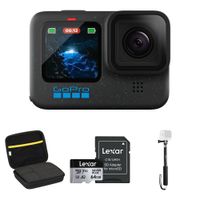 GoPro HERO12 Black Cámara de Acción 5.3K60 con Tarjeta microSDXC de 64GB y Estuche