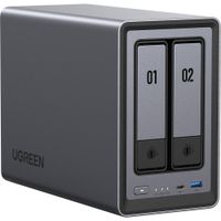 UGREEN NASync DXP2800 Enclosure NAS 2-Bays 76TB, Intel N100, 8GB DDR5, HDMI 4K, 2.5 GbE