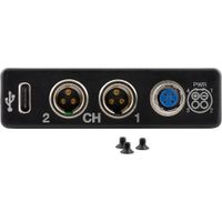 Lectrosonics Adaptador DSR con USB-C, Hirose 4-Pin y dos conectores TA3M