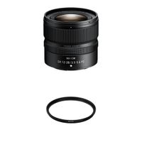 Nikon NIKKOR Z DX 12-28mm f/3.5-5.6 PZ VR Lente Ultra Gran Angular con Filtro Protector de