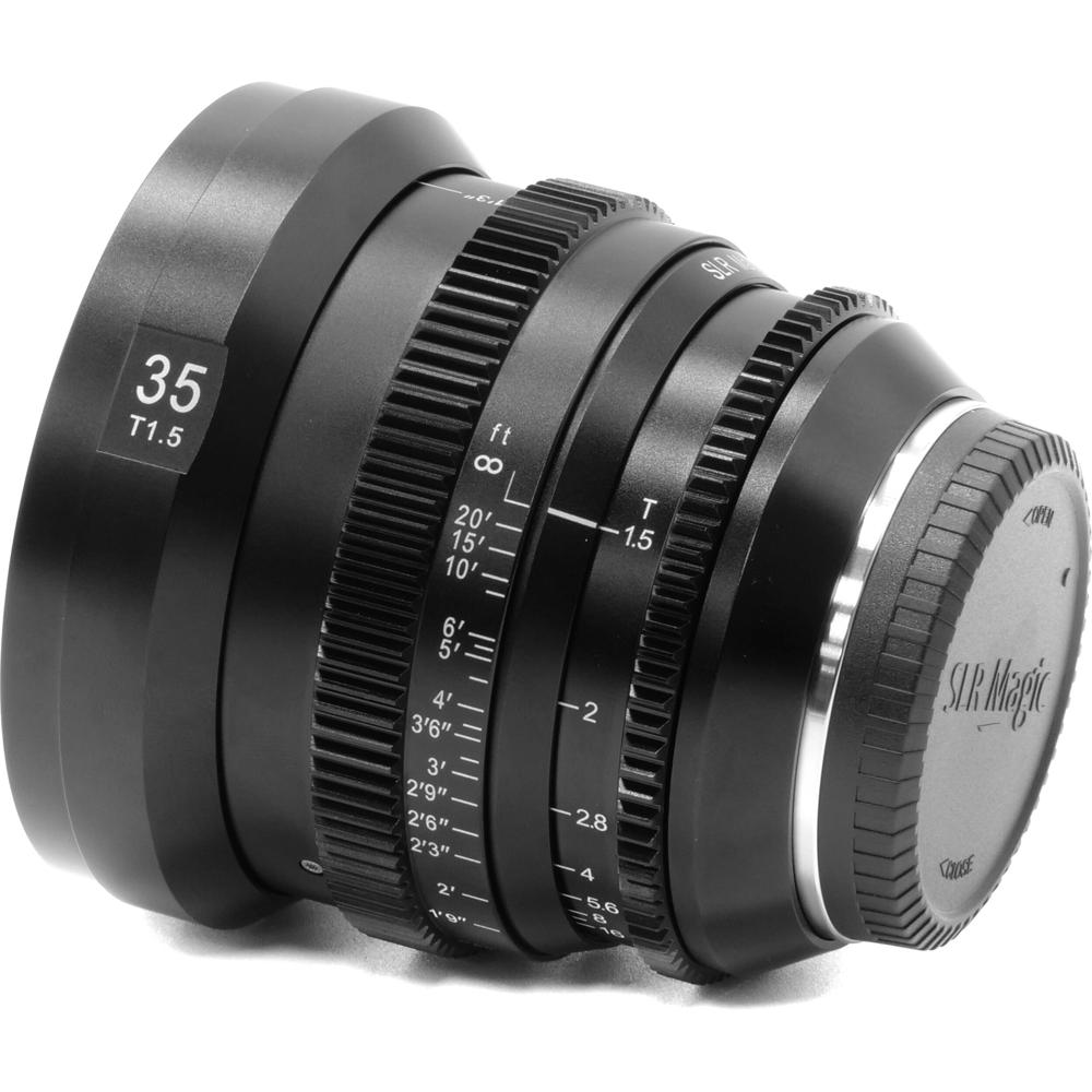 SLR Magic MicroPrime CINE 35mm T1.5 - Lente para FUJIFILM X, Apertura T1.5, Diseño de Enf