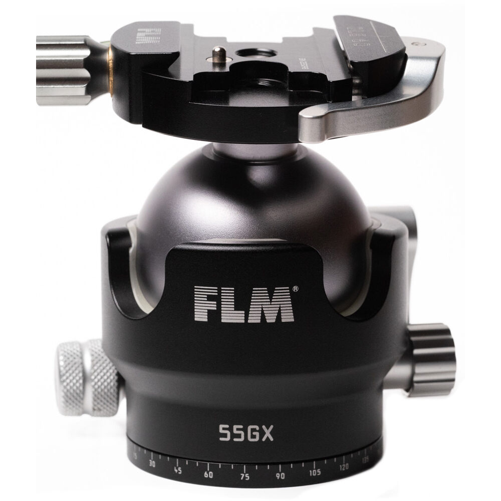 FLM Cabezal de Trípode 55GX con QLB-60 QR Clamp, Capacidad de Carga 40 kg, Construcción