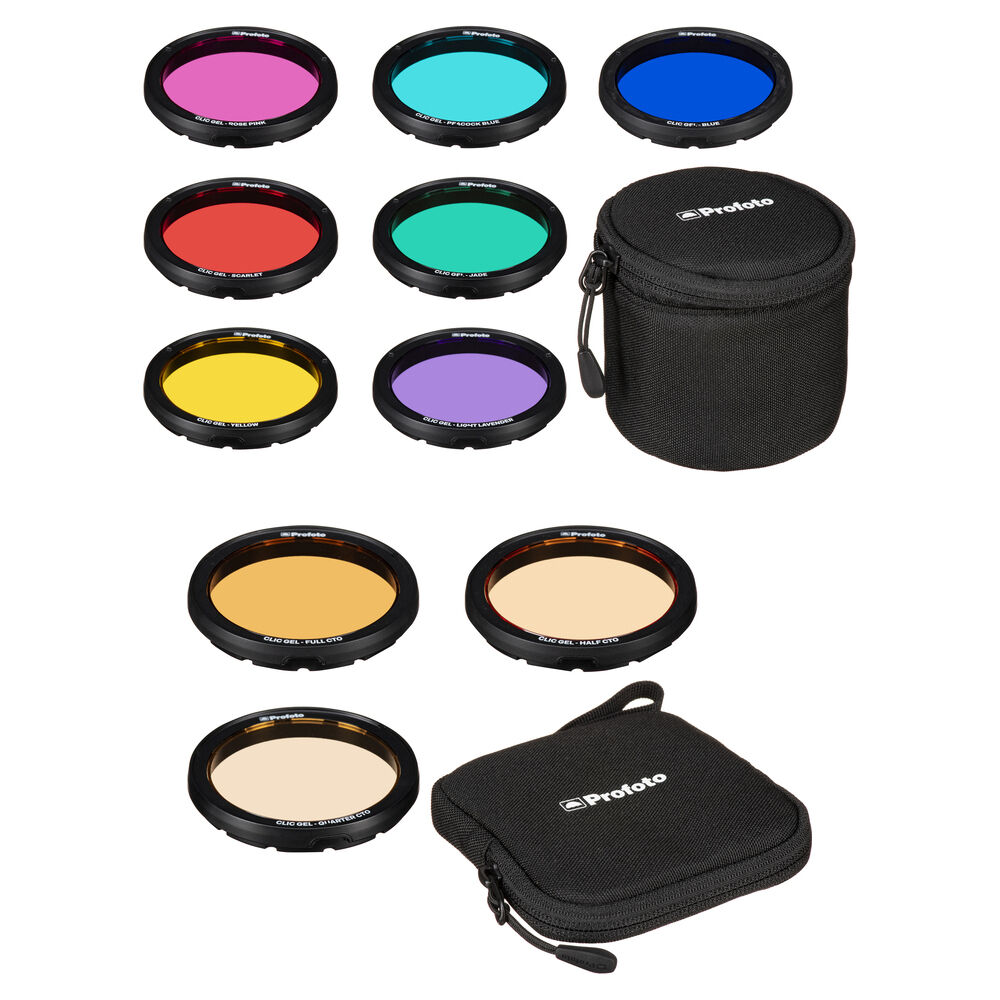 Profoto Clic CTO & Clic Color Effects Kit - Filtros CTO y Color para Flashes A-Series