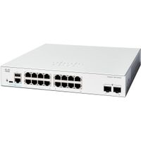 Cisco Catalyst C1200-16T-2G Switch Gestionado 16 Puertos Gigabit PoE+ con 2 Puertos SFP, C