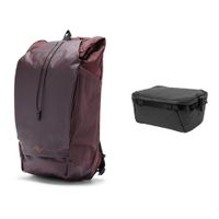 Peak Design Mochila Outdoor 25L Eclipse con Cubo para Cámara Pequeño/Mediano Negro