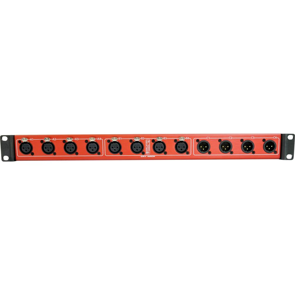 SoundTools CAT Rack 4-Male 8-Female XLR Rackmount Stage Box - 12 Canales de Audio Analógi