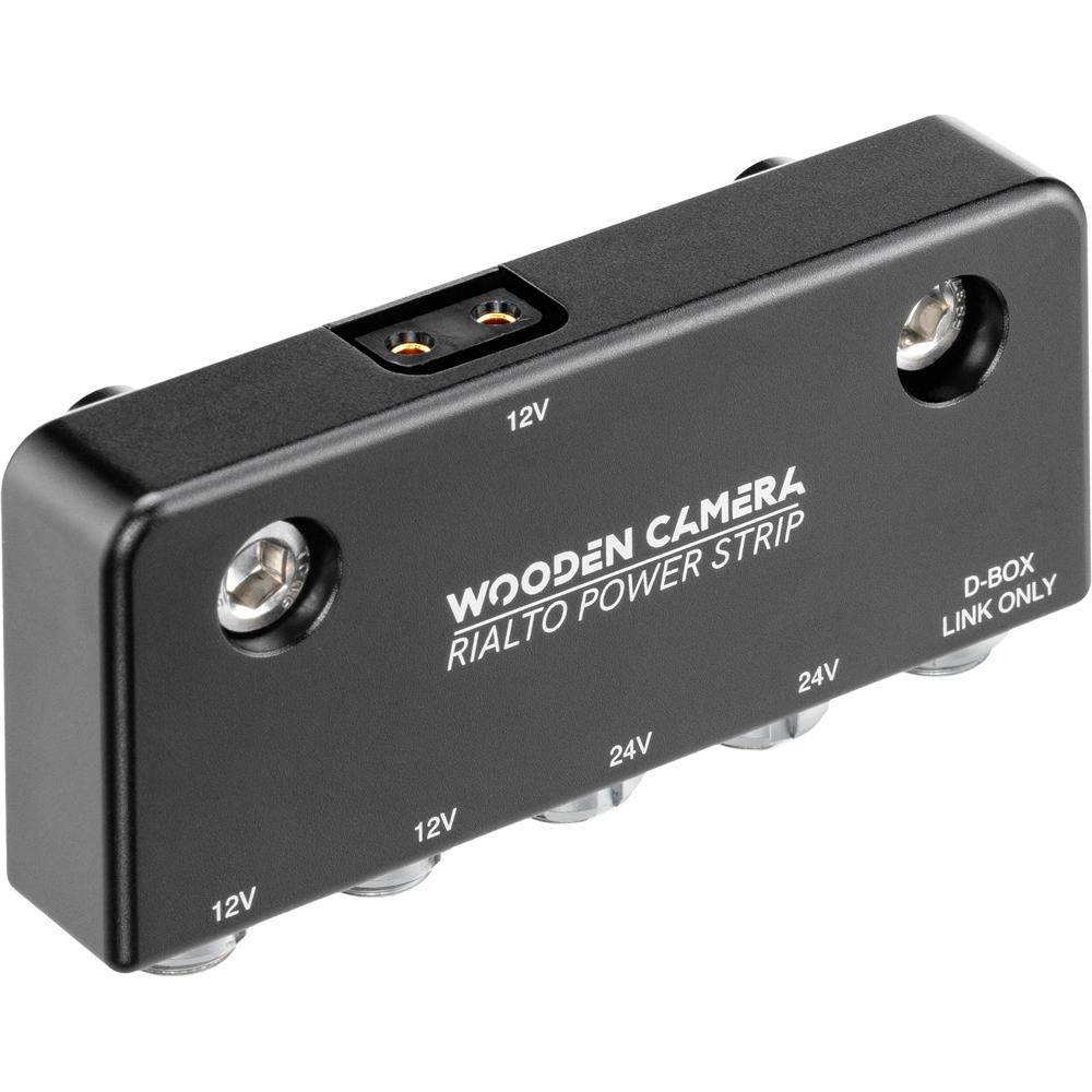 Wooden Camera D-Box Power Strip para Sony Rialto/Rialto 2 - 2 x 12V LEMO, 2 x 24V Fischer,