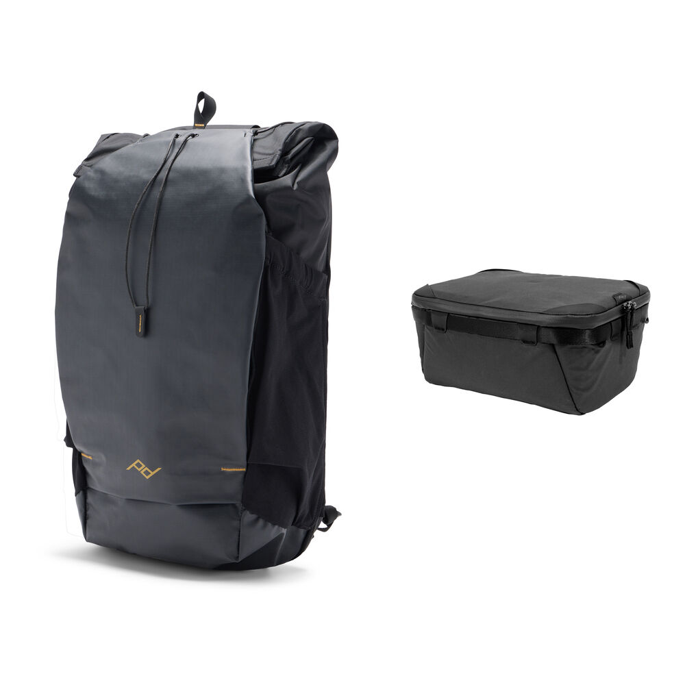Peak Design Mochila Outdoor 25L Negra con Cubo para Cámara Pequeño/Mediano