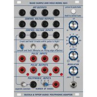 Tiptop Buchla Model 264t Módulo Eurorack Quad Sample and Hold con Adaptador Polifónico -