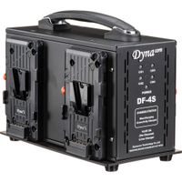 Dynacore DF-4S Cargador Rápido de Baterías Cuádruple (V-Mount) - Carga Simultánea, 16.