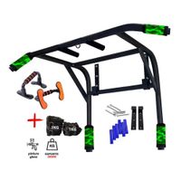 BARRA MULTIFUNCIONAL  2 EN 1 CON PUSH UP Y TOBILLERAS DE 1KG