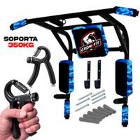 BARRA DE DOMINADAS 15 EN 1 CON HAND GRIP  GUANTES REGULABLES