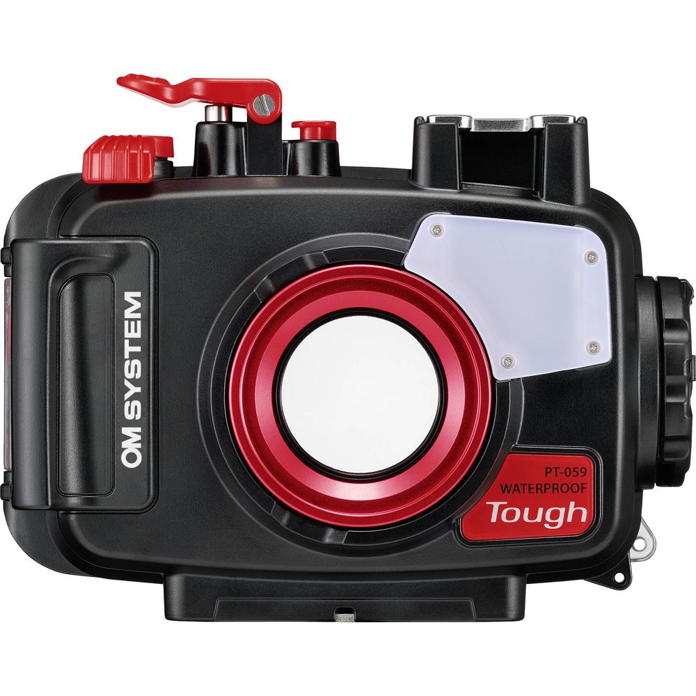 OM SYSTEM PT-059 Carcasa Submarina para Cámara Tough TG-6, Profundidad de 147', Acceso Co