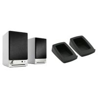 Audioengine HD3 Sistema de Altavoces Bluetooth con Soportes de Escritorio DS1 - Blanco Bri
