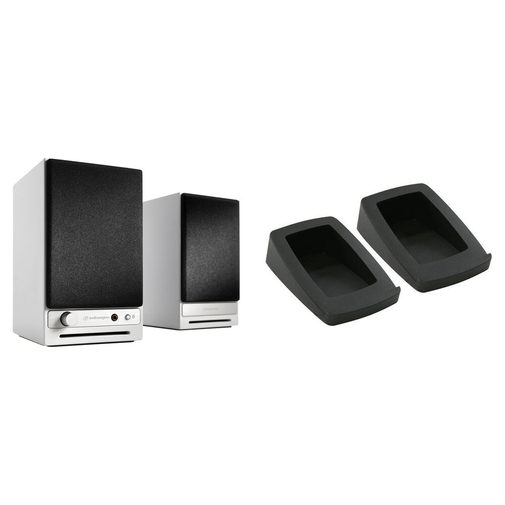 Audioengine HD3 Sistema de Altavoces Bluetooth con Soportes de Escritorio DS1 - Blanco Bri