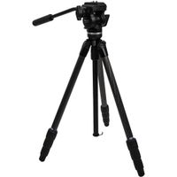 Slik Trípode Pro CF-634 con Cabezal de Video SVH-520 - Carbono, Capacidad de Carga 6.6 lb