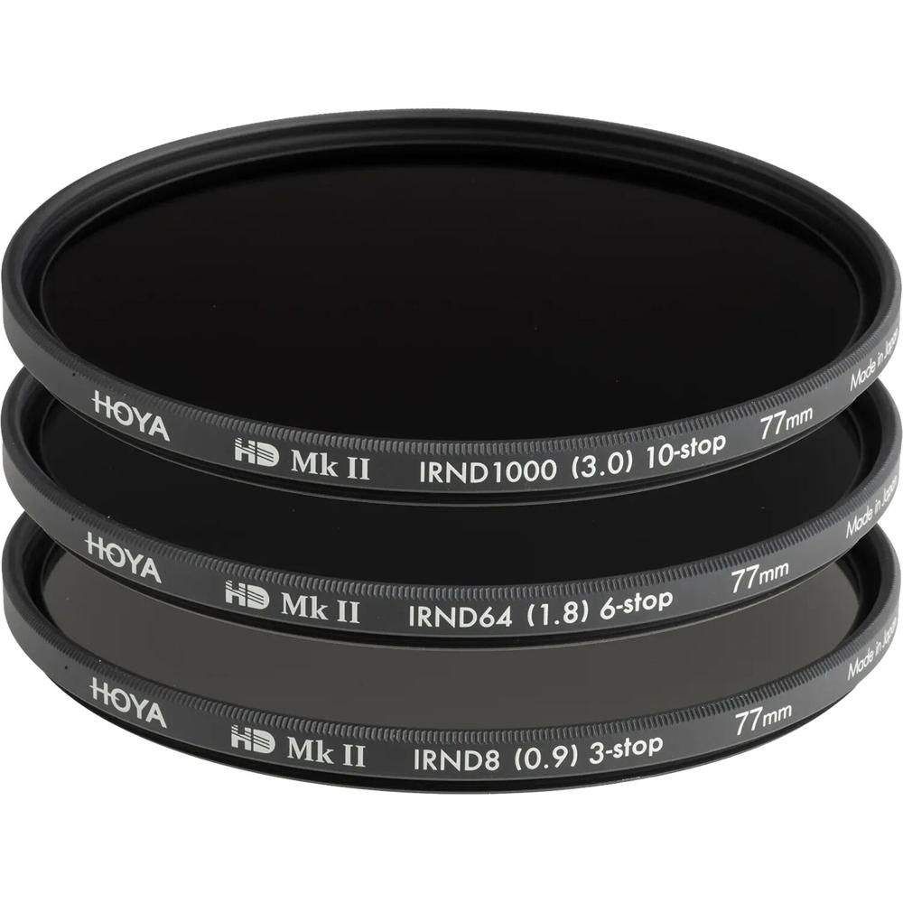 Hoya Filtro ND MkII IRND Kit 77mm - Incluye Filtros ND8, ND64 y ND1000 con Estuche