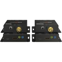 BZBGEAR Extensor HDMI 2.0 4K60 4:4:4 sobre Coaxial con IR Bidireccional