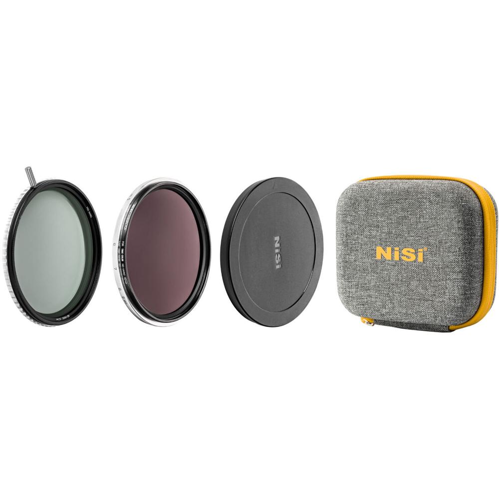 NiSi Kit VND 1-9 Stops 82mm Swift True Color con ND4 (4-stop) y anillo adaptador