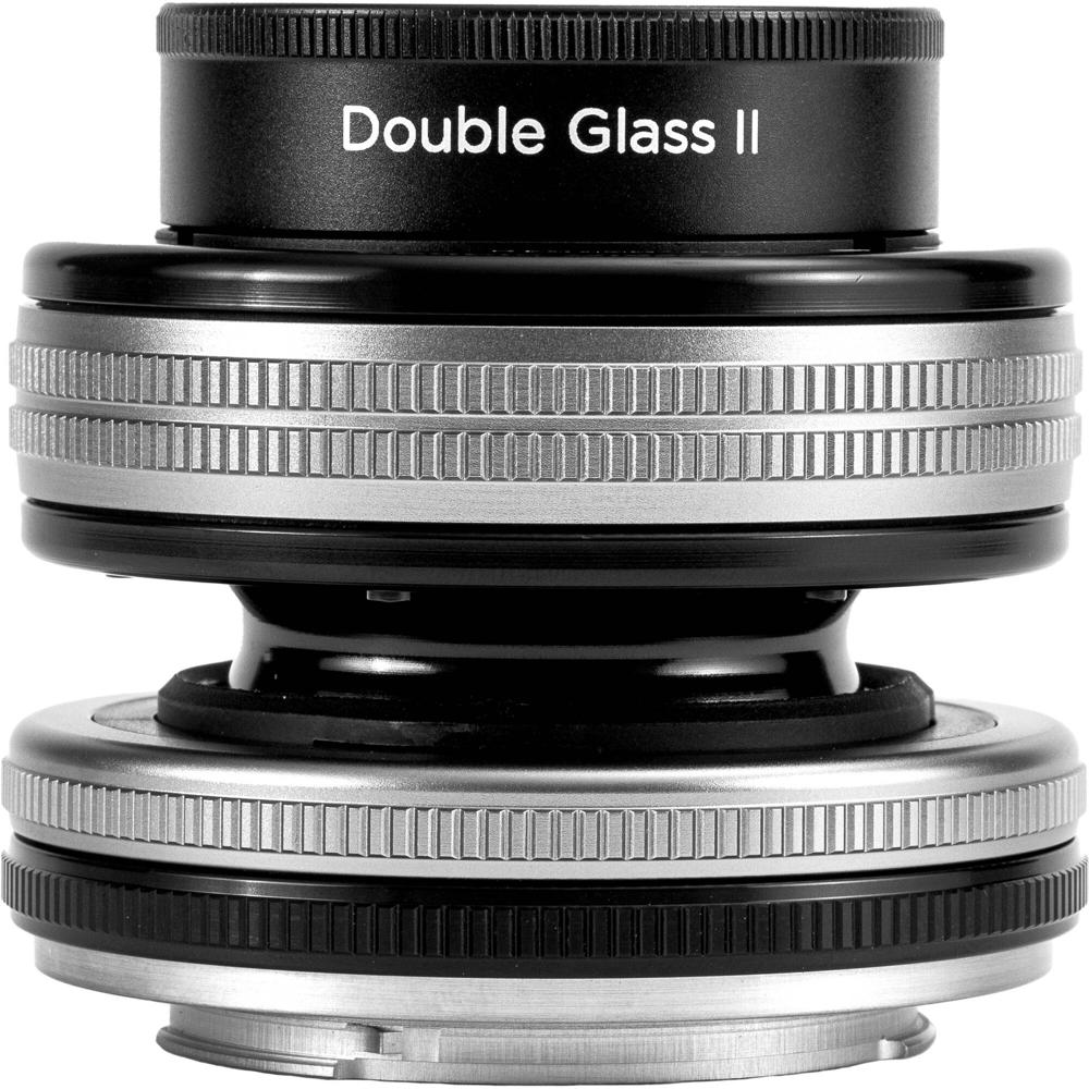 Lensbaby Composer Pro II con Óptica Doble Cristal II (Nikon F) - Cuerpo Metálico, Enfoqu