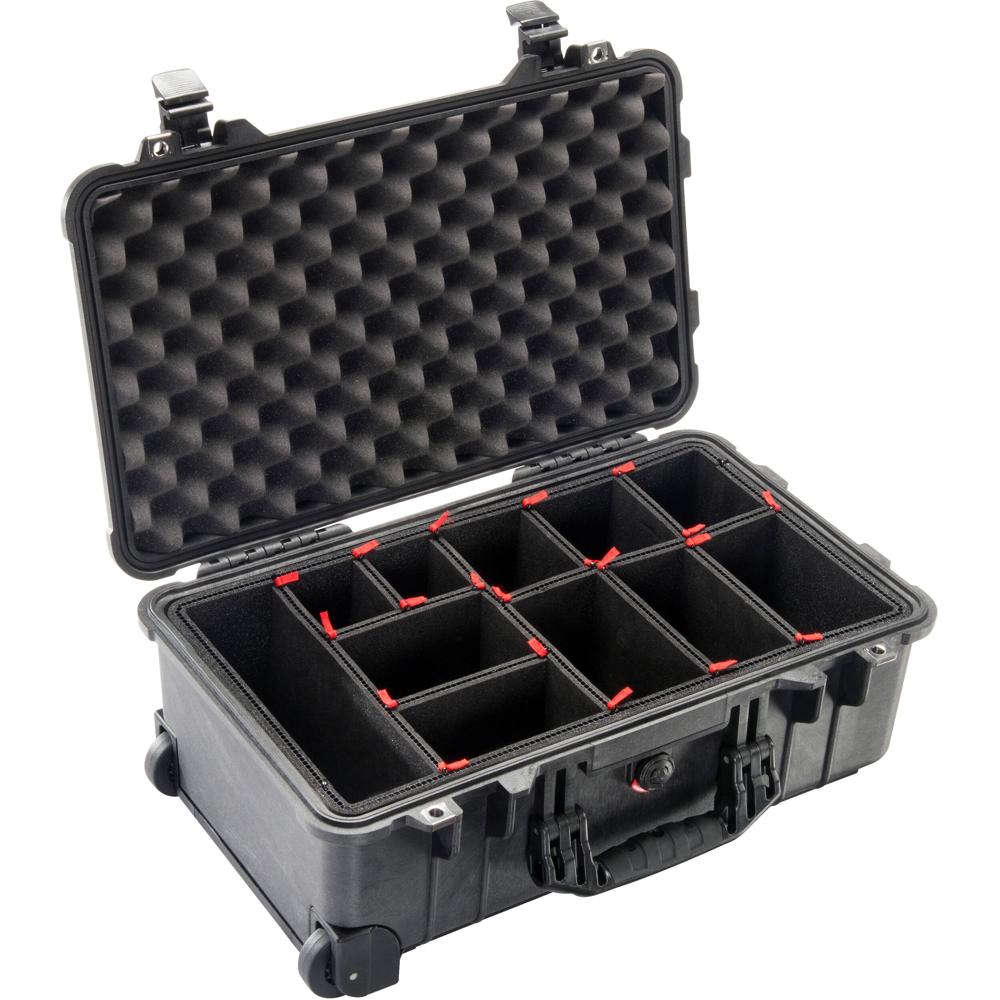 Pelican Estuche de Mano 50th Anniversary Edition con Sistema de Divisores TrekPak, Negro,
