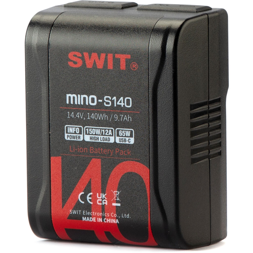 SWIT Batería V-Mount 140Wh Pocket con Salidas D-Tap y USB
