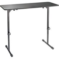 K&M Mesa DJ 12160 Negra 43.3 x 17.9"" Altura Ajustable 23.8 a 41.5""