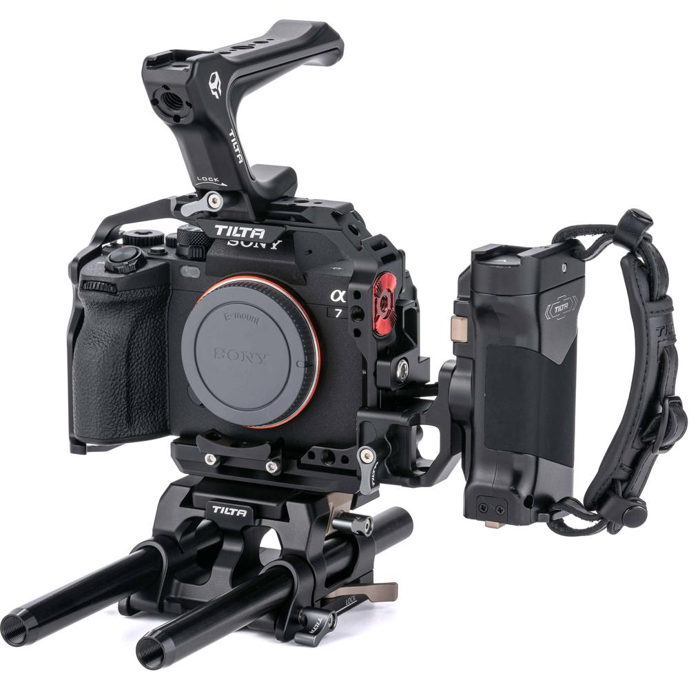Tilta Pro Camera Cage Kit para Sony a7 IV - Jaula de Aluminio, Mango Superior NATO, Soport