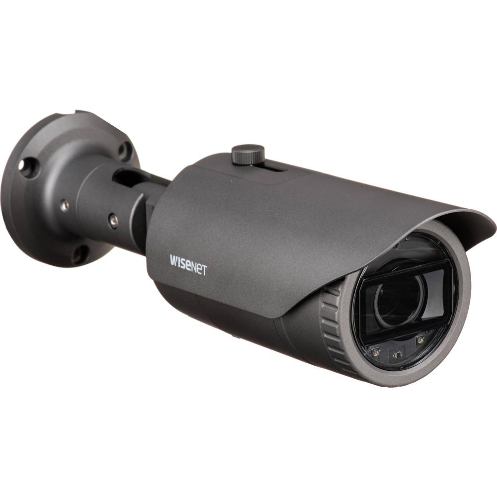 Hanwha Vision Cámara de Seguridad Bullet QNO-6082R1 2MP con Visión Nocturna, Lente Varif