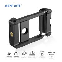 Soporte Celular Apexel APL-F002 para Dispositivo Óptico Ajustable Rosca 1/4 ABS Negro