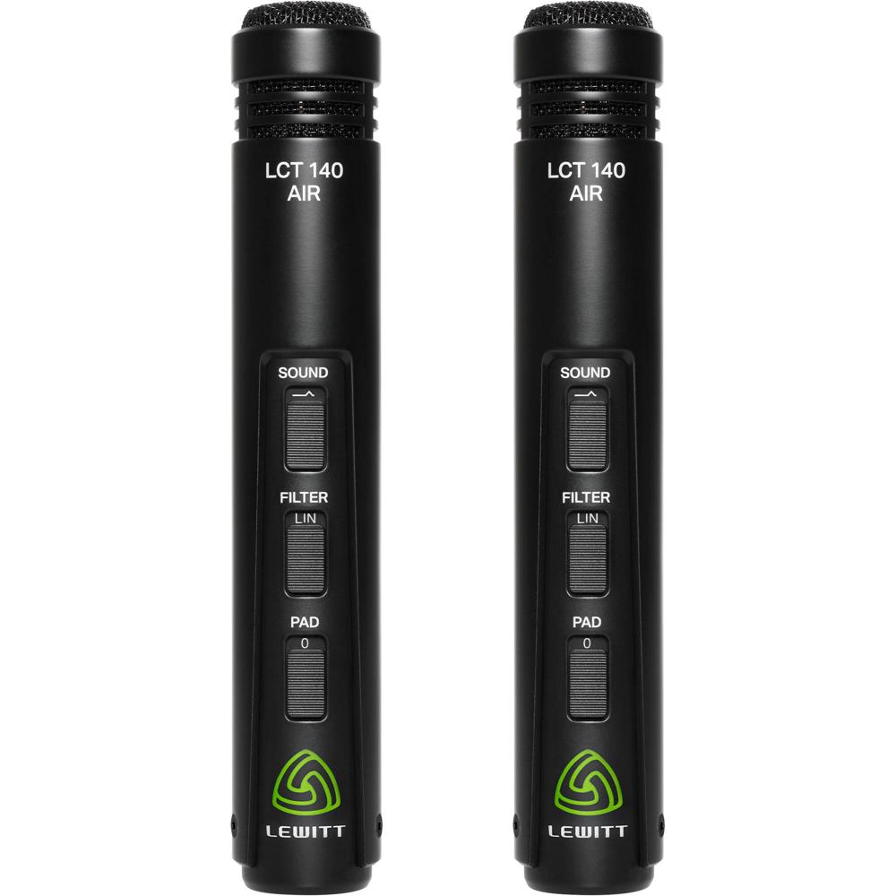 Lewitt LCT 140 AIR Par de Micrófonos de Condensador de Diafragma Pequeño, Cardioide, con